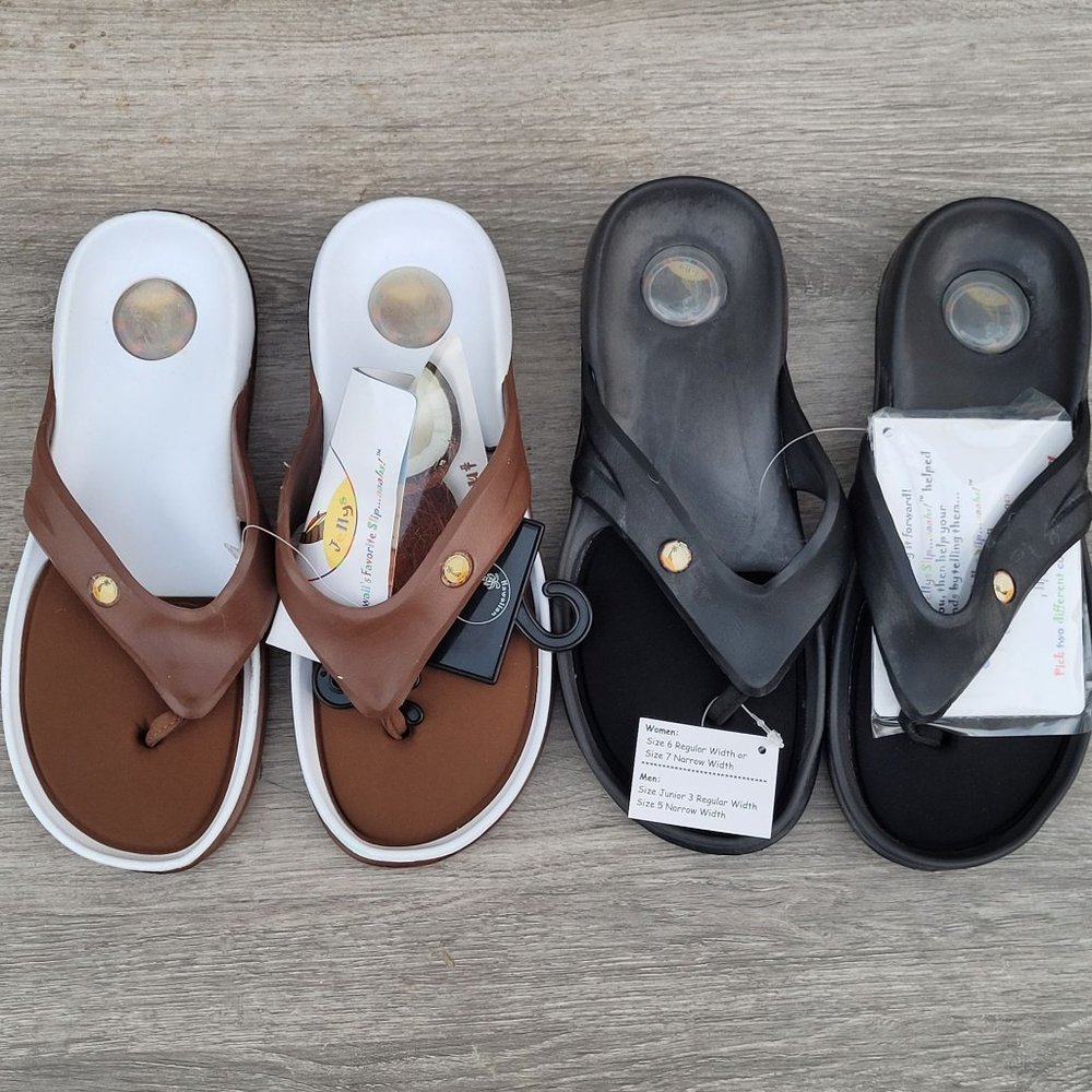 Women's Bundle Super Soft Jelly Slide Sandals Sz 6